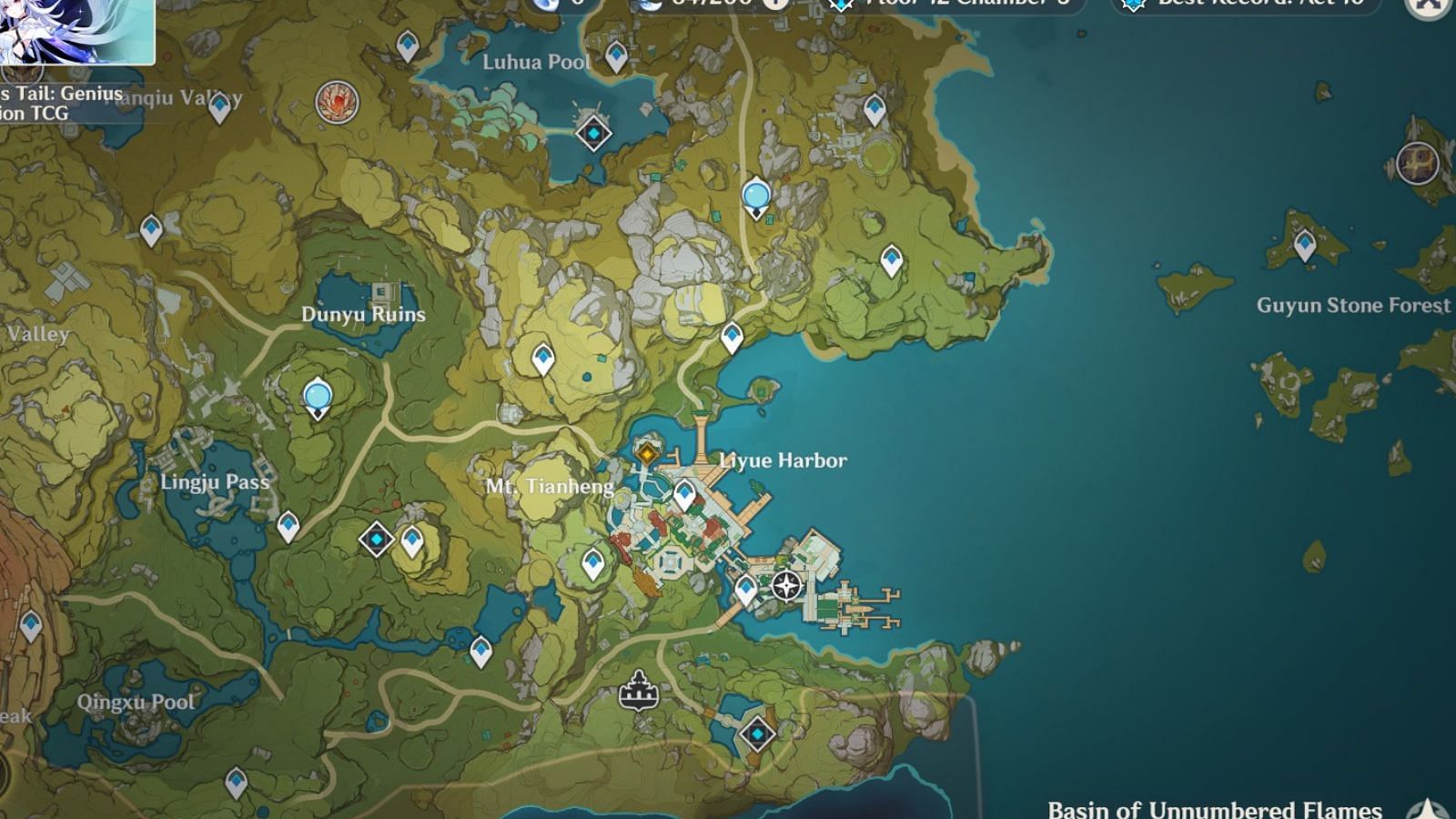 Genshin Impact Skirk story quest starting location (Image via HoYoverse)